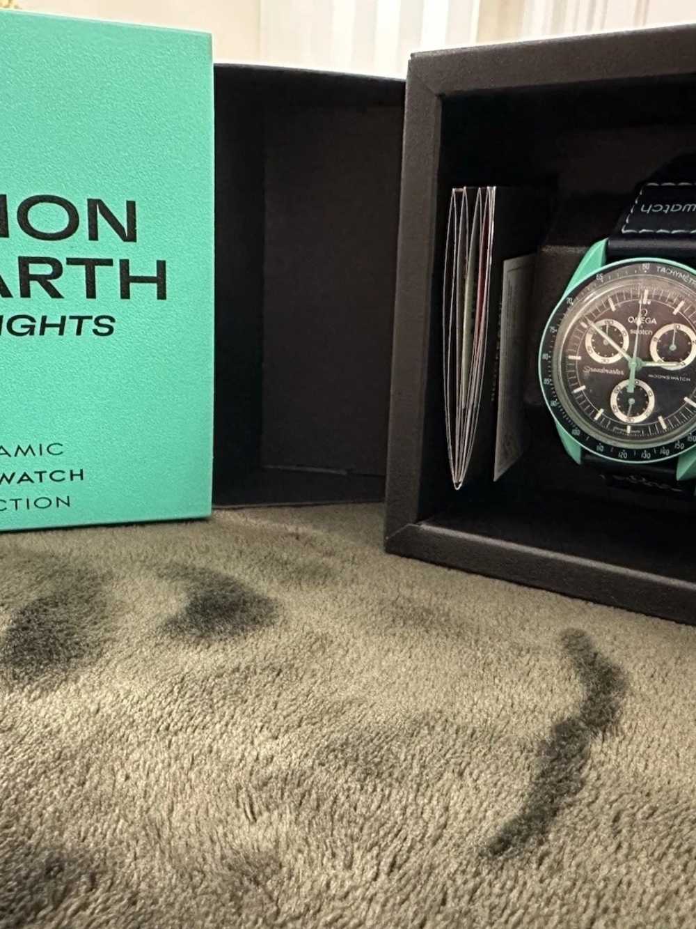 Omega x Swatch Mission On Earth - Polar Lights MoonSwatch Brand New In Box